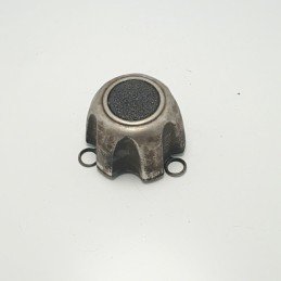 Coppetta borchia corpimozzo SsangYong Musso Korando metallo cromato anteriore