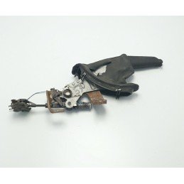 Leva freno a mano stazionamento Bmw E60 serie 5 cuffia in pelle rovinata da sostituire