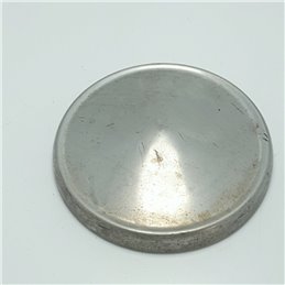 Coppa coppetta borchia copriruota Autobianchi Primula in metallo cromato da restaurare epoca vintage 23,8cm diametro