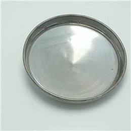 Coppa coppetta borchia copriruota Autobianchi Primula in metallo cromato da restaurare epoca vintage 23,8cm diametro