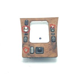 Cover console finitura pulsanti alzacristalli Mercedes W210 serie E 1995-99 in radica alzavetri