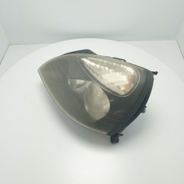 15601700LI faro fanale proiettore Renault Clio 2° serie MK2  anno 2003 anteriore sinistro fondo nero da lucidare 5pin