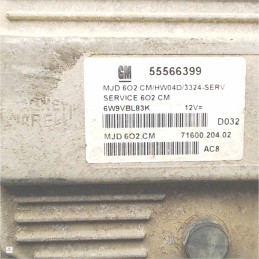 55566399 MJD602.CM Centralina modulo ECU motore Opel Corsa C Meriva 1.3cdti  2003-17