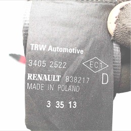 34052799C Cintura di sicurezza anteriore destra CON PRETENSIONATORE  Renault Clio III serie 2005-13