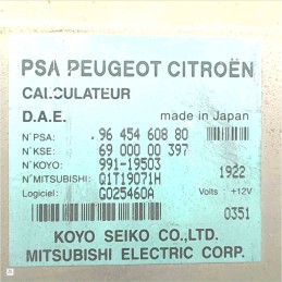 9645460880 Centralina ECU modulo controllo servosterzo Citroen C3 I serie 2002-09