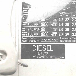 A0005843117 Aletta sportello carburante serbatoio Mercedes classe C CLK W209 2002-10