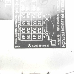 A0005843117 Aletta sportello carburante serbatoio Mercedes classe C CLK W209 2002-10