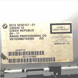 6512 9258167-01 Autoradio lettore cd originale BMW serie 3 E90 2005-13 n47d20c