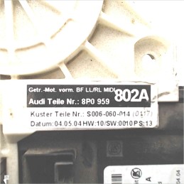 8P0959802A Motorino alzavetro alzacristalli anteriore destra Audi A3 8P 2003-12