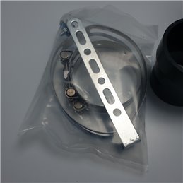 Kit scatola filtro aria airbox in carbonio da 3 pollici modifica auto tuning universale