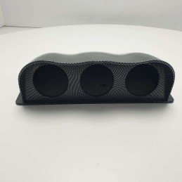 Supporto cruscotto in carbonio per strumenti supplementari 3 alloggi 26X21X8,5 cm tuning elaborazione