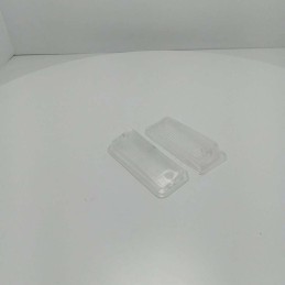 Coppia plastiche trasparente fanalino freccia anteriore Fiat 126 epoca sinistra destra bianco 