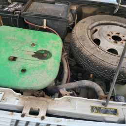 Ricambi usati sul piazzale Fiat Panda