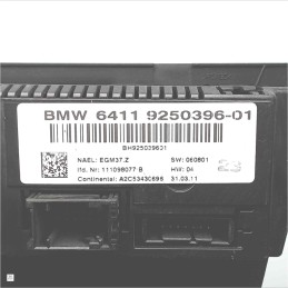 64119250396-01 Gruppo comandi clima a/c riscaldamento BMW serie 3 E92 2011 