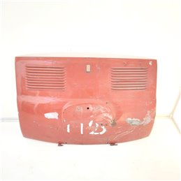 Cofano posteriore vano motore Fiat 500 F L R 1965-75 epoca colore rosso condizioni come in foto