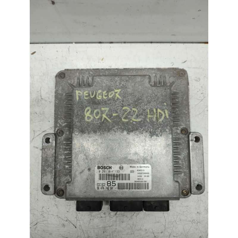 CENTRALINA MOTORE PEUGEOT 807 MK1 2.2 HDI 2003 BOSCH 0281011133 9647474680