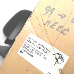 MVW174-L Specchietto retrovisore laterale meccanico ant sx Volkswagen Polo 1999-02 pieghevole