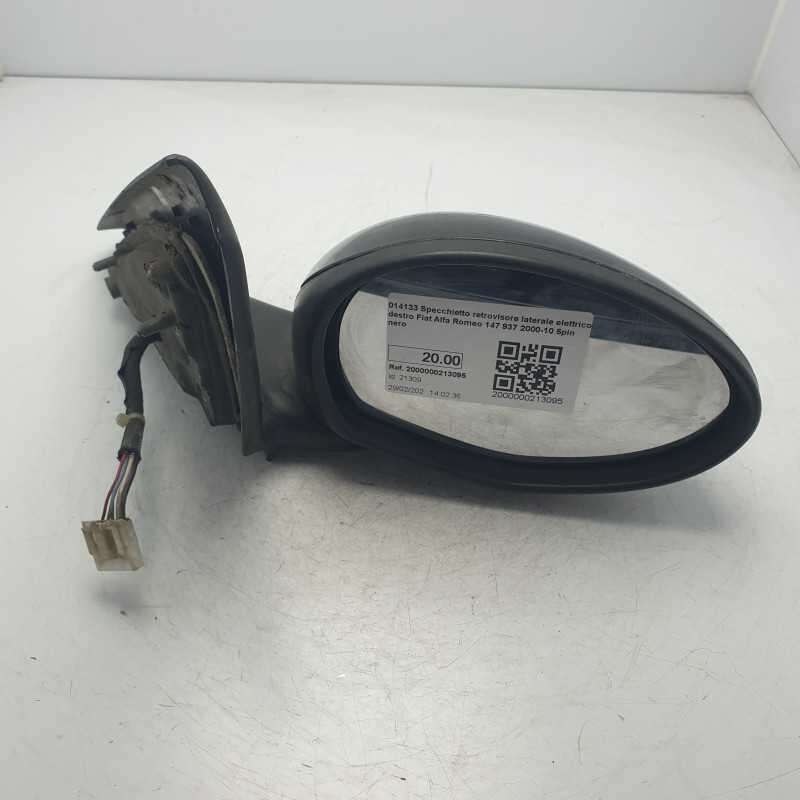 014133 Specchietto retrovisore laterale elettrico destro Fiat Alfa Romeo 147 937 2000-10 5pin nero