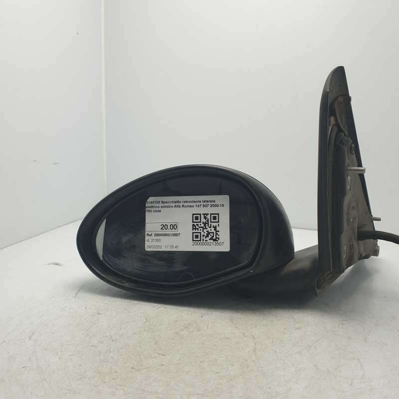 0144133 Specchietto retrovisore laterale elettrico sinistro Alfa Romeo 147 937 2000-10 7fili viola