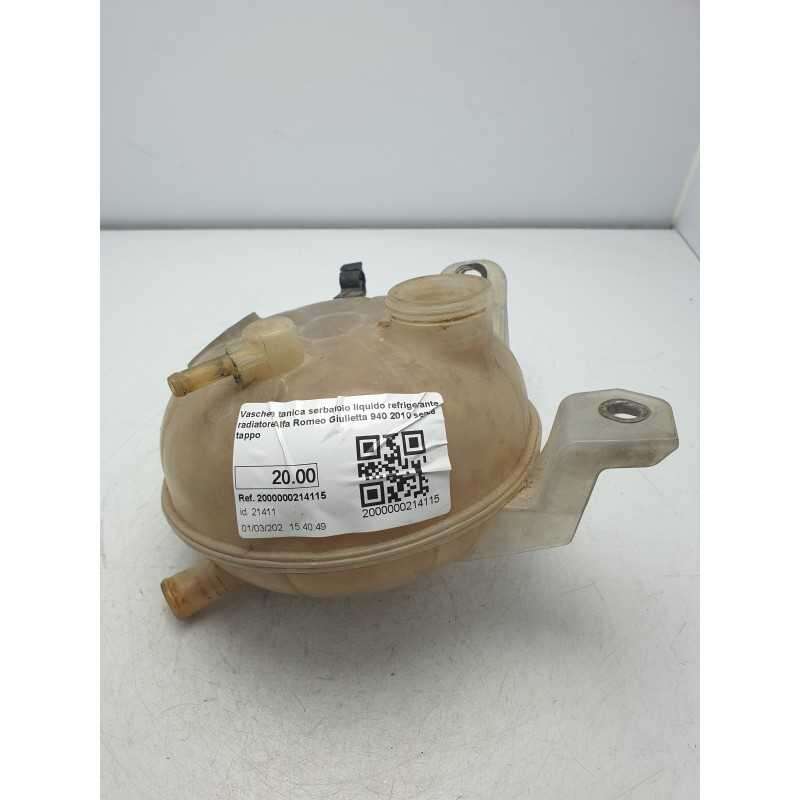 Vaschetta tanica serbatoio liquido refrigerante radiatore Alfa Romeo Giulietta 940 2010 senza tappo