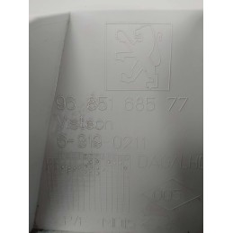 9685168577 cassetto vano portaoggetti cruscotto Peugeot 3008 2010 grigio chiaro 