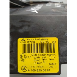 A1698200661 Faro fanale luci proiettore anteriore frontali destro Mercedes classe A W169 2004-12