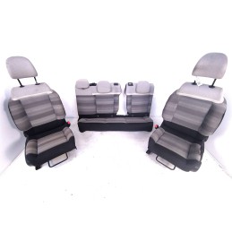 Set tapezzeria selleria completa di pannelli portiera Citroen C3 5P 1.5 YH01 2019 in stoffa grigio e nero