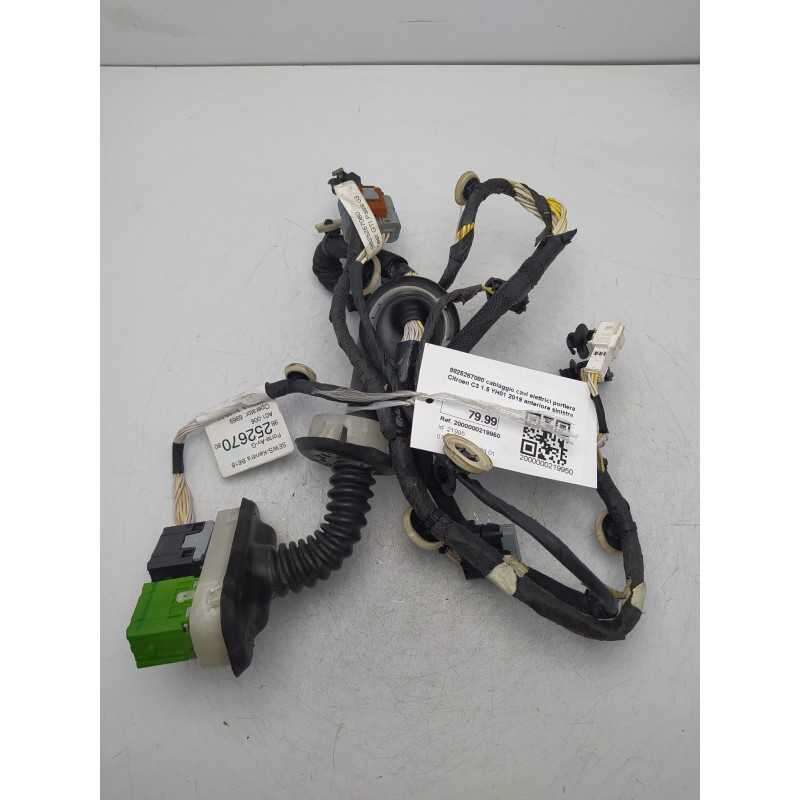 9825267080 cablaggio cavi elettrici portiera Citroen C3 1.5 YH01 2019 anteriore sinistra