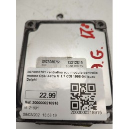 8973065751 centralina ecu modulo controllo motore Opel Astra G 1.7 CDI 1998-04 Isuzu Delphi