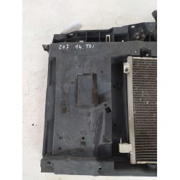 9685879180 Ossatura calandra frontale radiatore clima a/c Peugeot 207 1.4benz 8FS 2009