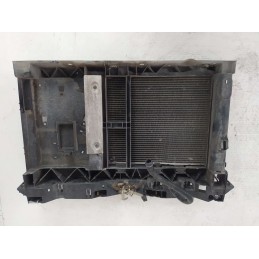 9685879180 Ossatura calandra frontale radiatore clima a/c Peugeot 207 1.4benz 8FS 2009