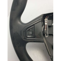 9001590846 volante sterzo guida Renault Megane MK3 Sportour 2013 con comandi multifunzione in gomma nera