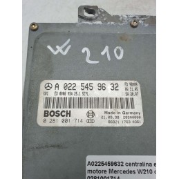 A0225459632 centralina ecu modulo controllo motore Mercedes W210 classe E 2.5 TD Bosch 0281001714