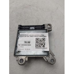 9665699780-00 centralina sensore airbag Peugeot 207 Mk1 2006-15 Bosch 0285010555