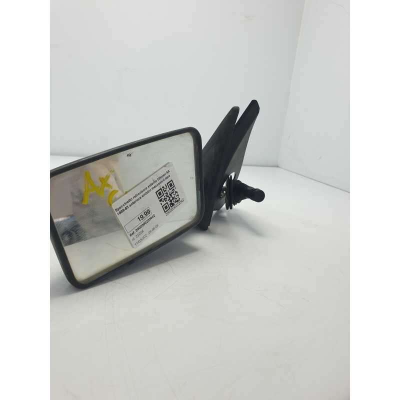 Specchietto retrovisore esterno Citroen AX 1986-93 anteriore sinistro meccanico nero