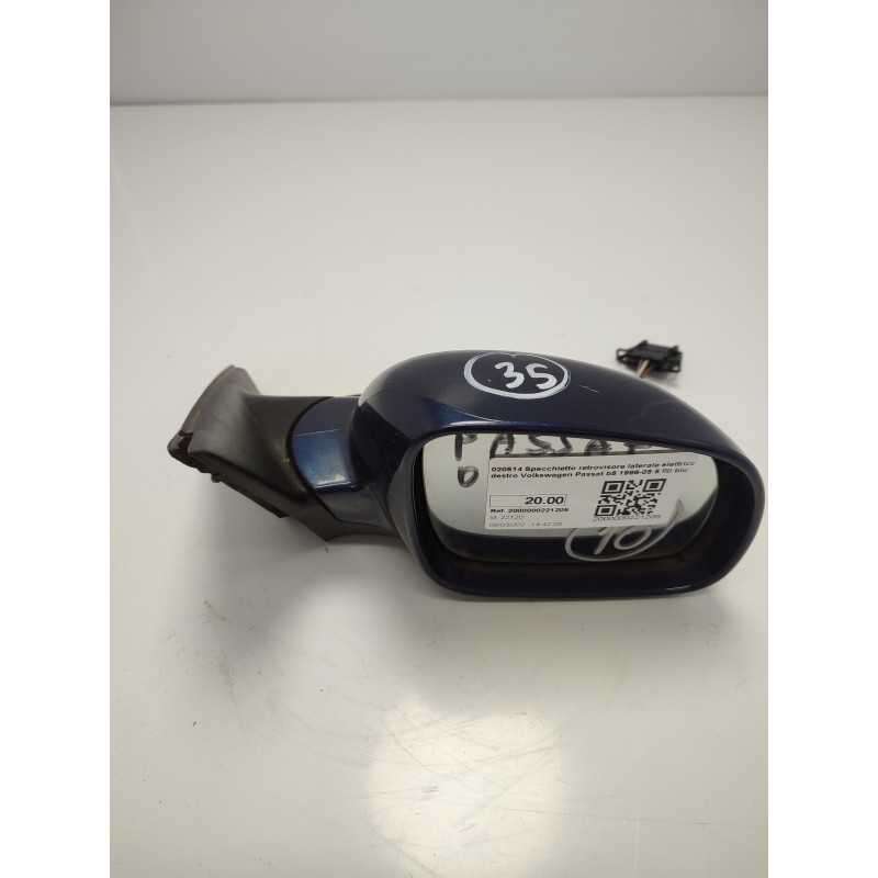 020514 Specchietto retrovisore laterale elettrico destro Volkswagen Passat b5 1996-05 5 fili blu