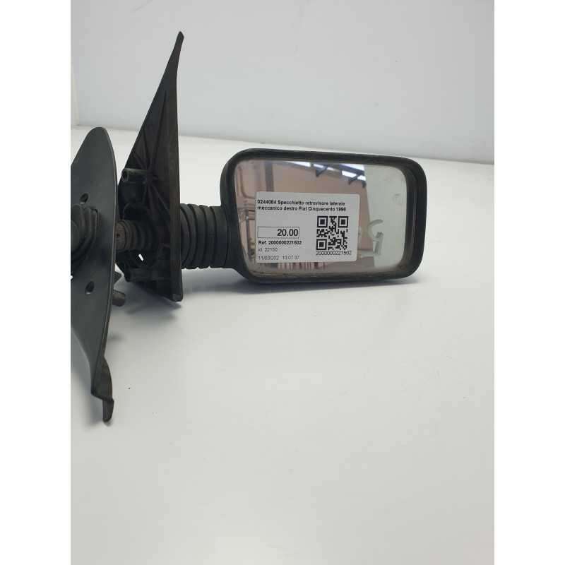0244084 Specchietto retrovisore laterale meccanico destro Fiat Cinquecento 1996