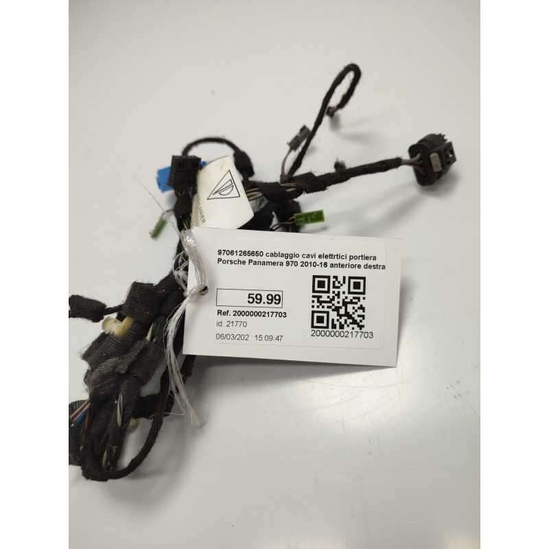 97061265650 cablaggio cavi elettrtici portiera Porsche Panamera 970 2010-16 anteriore destra