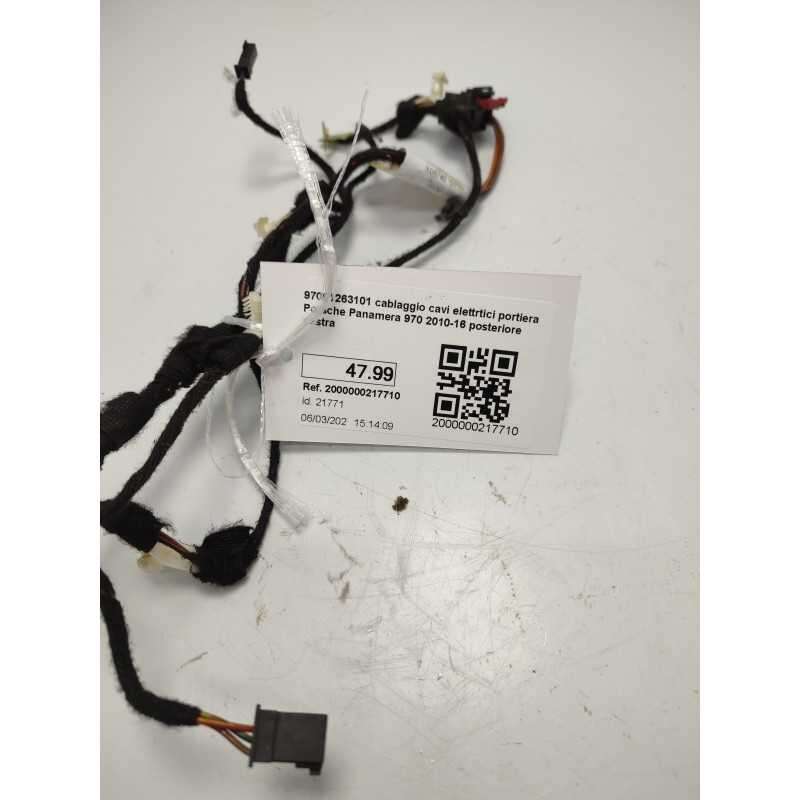 97061263101 cablaggio cavi elettrtici portiera Porsche Panamera 970 2010-16 posteriore destra