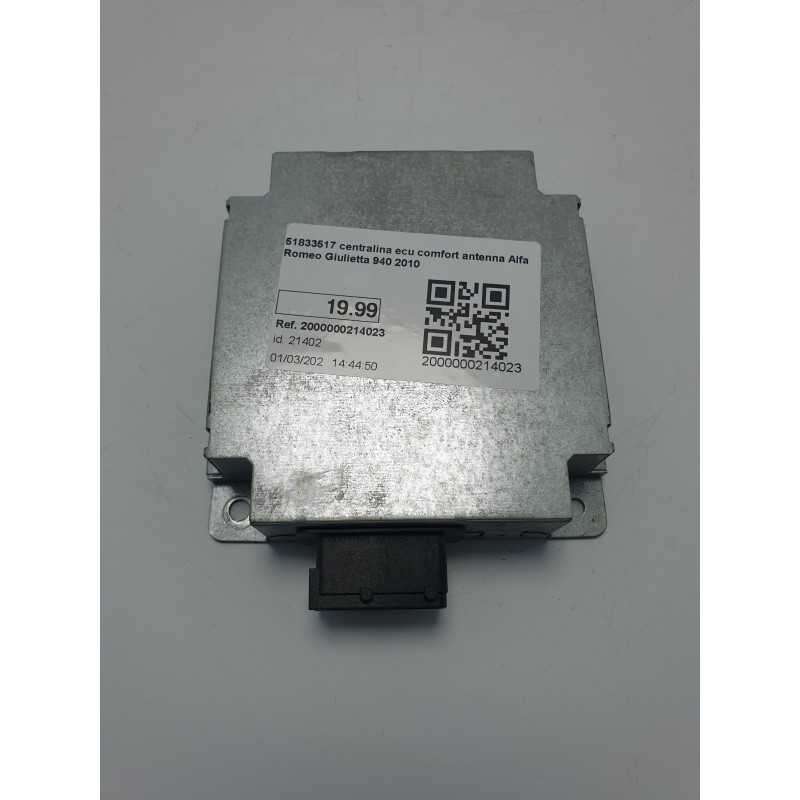 51833517 centralina ecu comfort antenna Alfa Romeo Giulietta 940 2010