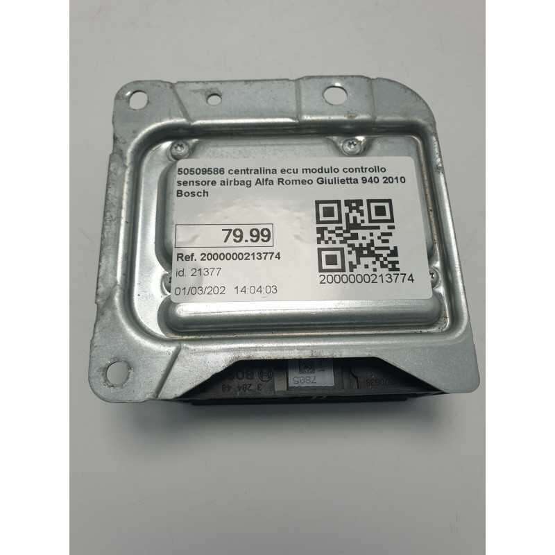 50509586 centralina ecu modulo controllo sensore airbag Alfa Romeo Giulietta 940 2010 Bosch