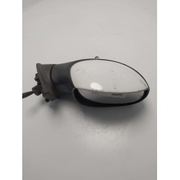 011019 Specchietto retrovisore laterale destro meccanico Citroen C3 I serie 2002-09 bianco 