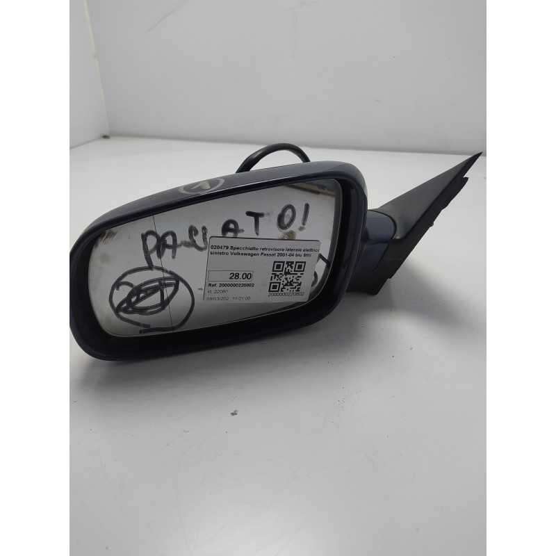 020479 Specchietto retrovisore laterale elettrico sinistro Volkswagen Passat 2001-04 blu 5fili