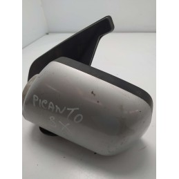 012320 Specchietto retrovisore laterale sinistro meccanico Kia Picanto I serie 2005 grigio