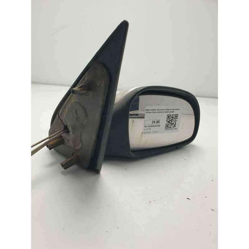 Specchietto retrovisore esterno meccanico Citroen Saxo anteriore destro grigio