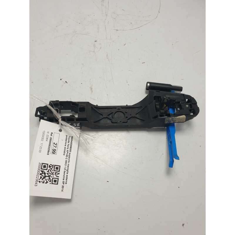 692040D09000 supporto maniglia esterna Toyota Yaris XP130 C MK3 1.0 benzina 5P 2014 posteriore sinistra