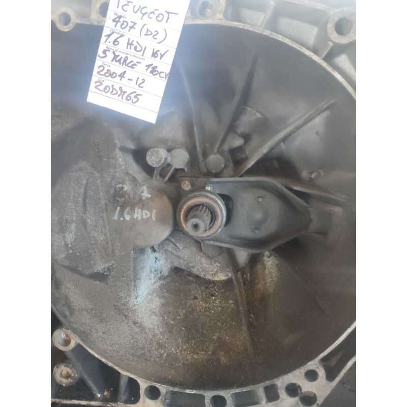 Cambio scatola cambio Peugeot 407 1.6HDI 16V 110CV 5MARCE 2004-12 20DM65