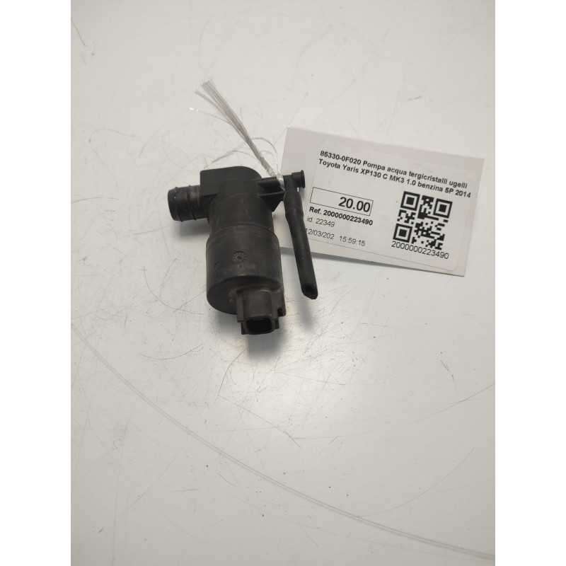 85330-0F020 Pompa acqua tergicristalli ugelli Toyota Yaris XP130 C MK3 1.0 benzina 5P 2014
