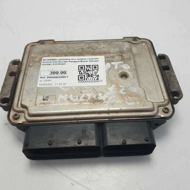 551930650 centralina ecu modulo controllo motore Fiat Ducato Peugeot Boxer Citroen Jumper 2.3 MJT 120 CV