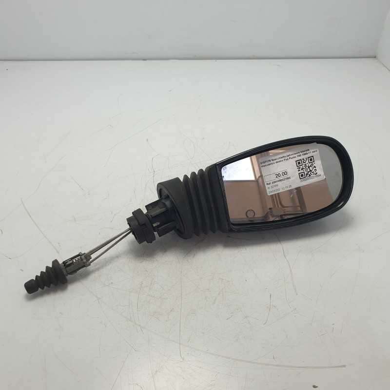 0157179 Specchietto retrovisore laterale meccanico destro Fiat Punto 188 1999-11 nero
